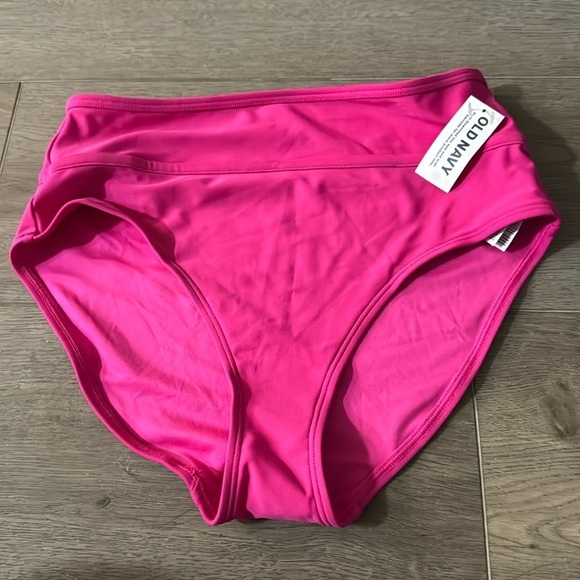 NWT! Flamingo Pink High Waisted Bikini Swim Bottom - Size Small 💎 - Picture 8 of 8